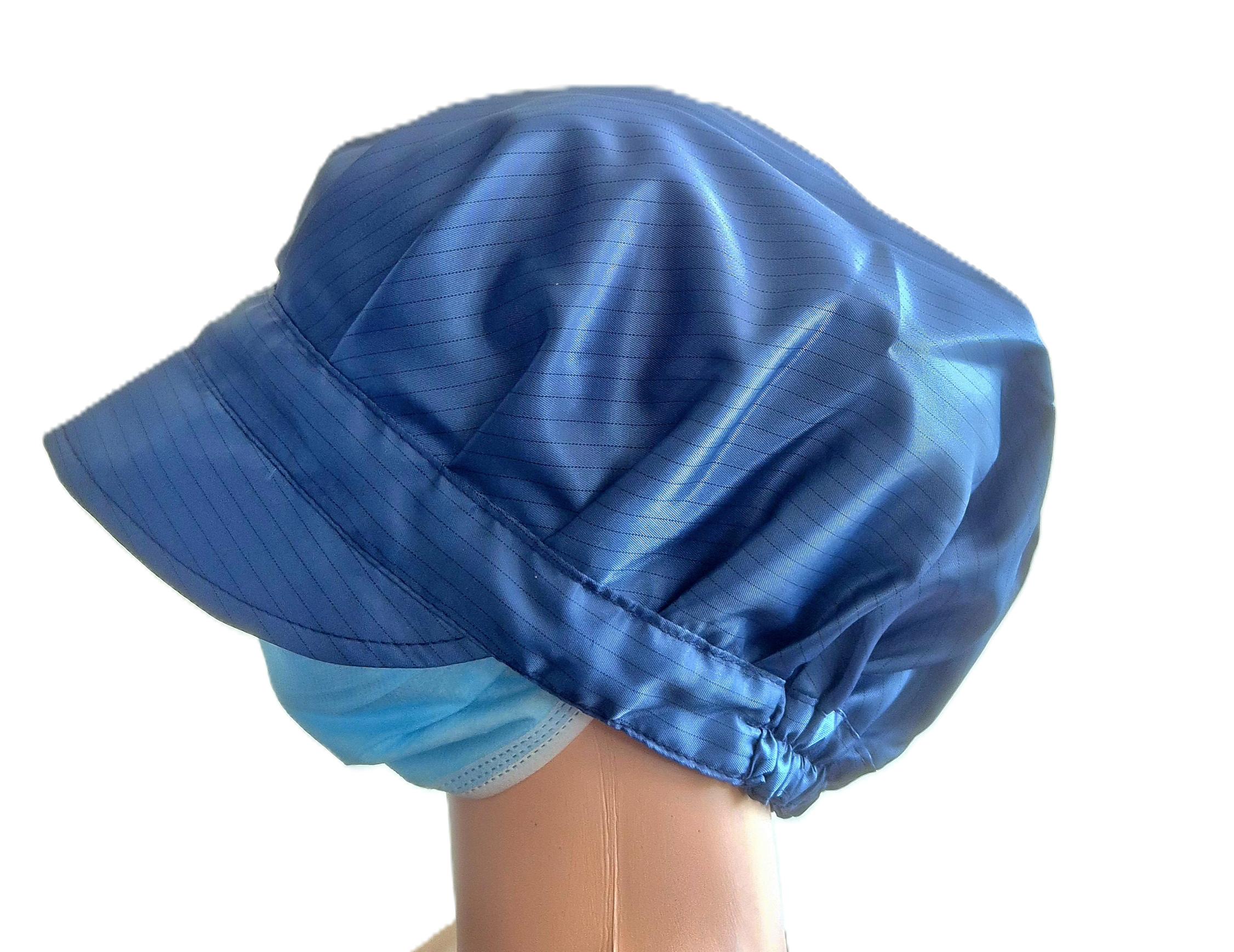 cap-dark-blue-cleanroom-c306 esd-cap-dark-blue