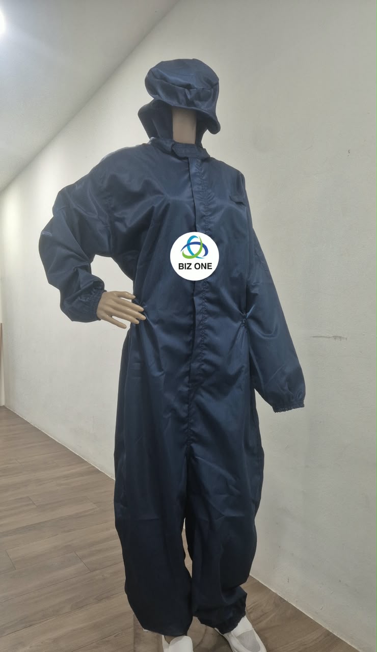 esd-jumpsuit-dark-blue-biz-one-penang Esd Jumpsuit w Hood Dark Blue